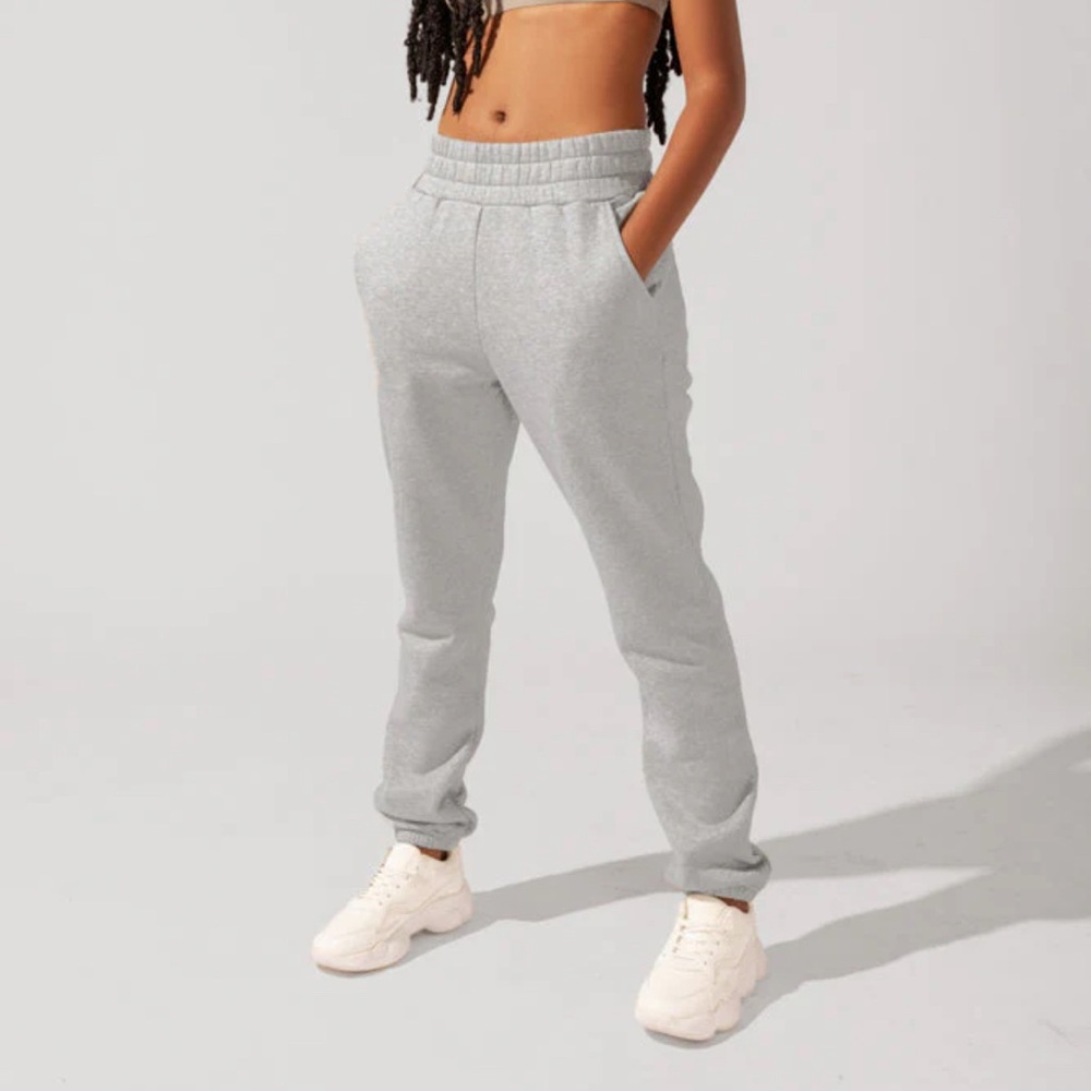 POPFLEX Cloud Rollover Sweatpant - Heather Grey (xs)
